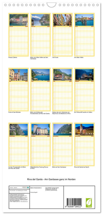 Riva del Garda - Am Gardasee ganz im Norden (CALVENDO Familienplaner 2027)