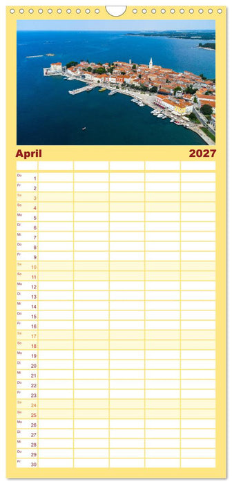 Porec Kalender - Die kroatische Stadt an der Adria (CALVENDO Familienplaner 2027)