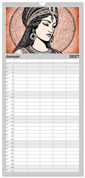 Frauenbilder im Wandel der Zeiten (CALVENDO Familienplaner 2027)