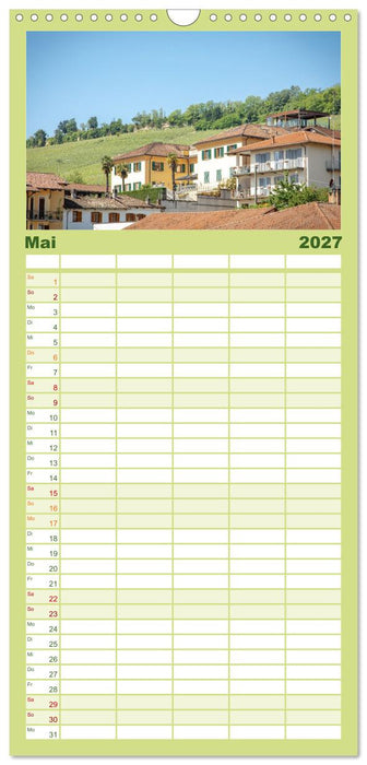 Barolo in den Hügeln des Langhe (CALVENDO Familienplaner 2027)