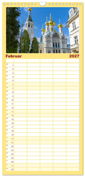 Karlovy Vary - Stadt der heilenden Quellen (CALVENDO Familienplaner 2027)