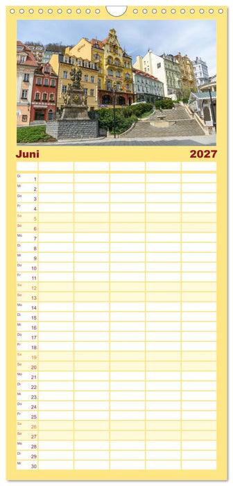 Karlovy Vary - Stadt der heilenden Quellen (CALVENDO Familienplaner 2027)