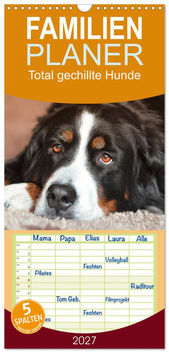 Total gechillte Hunde (CALVENDO Familienplaner 2027)
