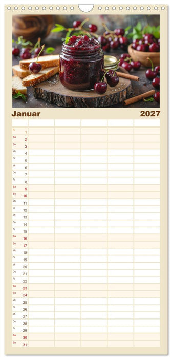 Ein Jahr im Paradies der Konfitüren (CALVENDO Familienplaner 2027)
