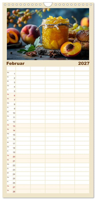 Ein Jahr im Paradies der Konfitüren (CALVENDO Familienplaner 2027)