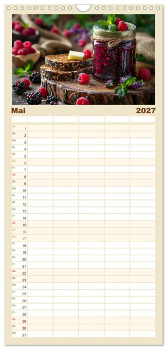 Ein Jahr im Paradies der Konfitüren (CALVENDO Familienplaner 2027)