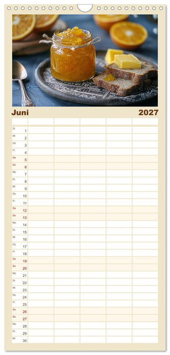 Ein Jahr im Paradies der Konfitüren (CALVENDO Familienplaner 2027)