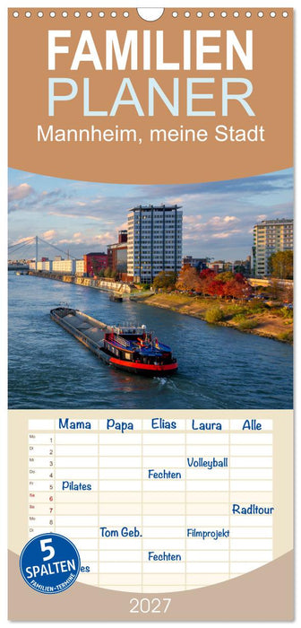 Mannheim, meine Stadt (CALVENDO Familienplaner 2027)