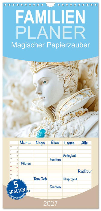 Magischer Papierzauber (CALVENDO Familienplaner 2027)
