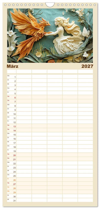 Magischer Papierzauber (CALVENDO Familienplaner 2027)
