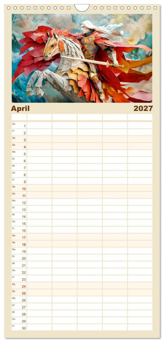 Magischer Papierzauber (CALVENDO Familienplaner 2027)