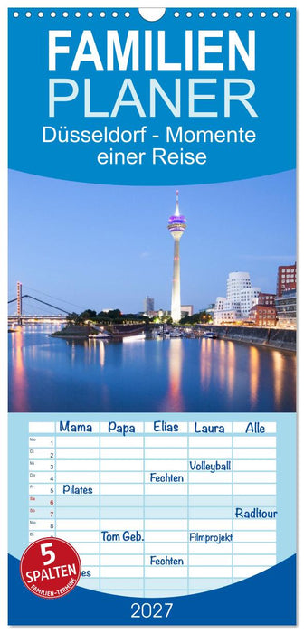 Düsseldorf - Momente einer Reise (CALVENDO Familienplaner 2027)