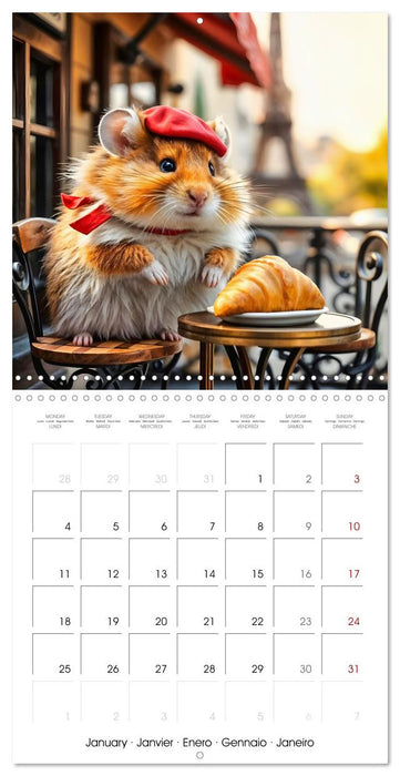 Whiskertrip -Travelling the world with a hamster (CALVENDO Monthly Calendar 2027)