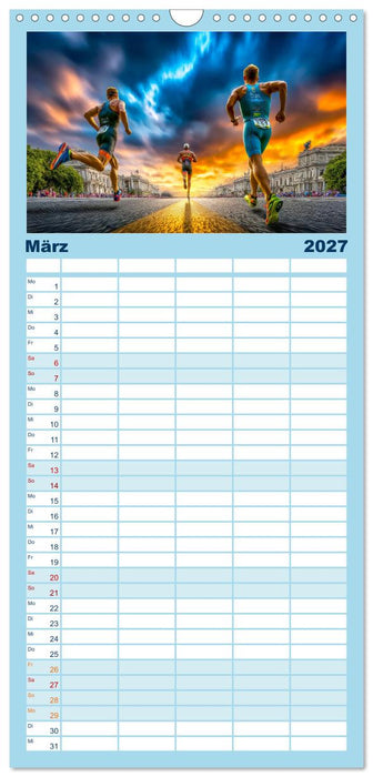 Triathlon - Grenzen verschieben (CALVENDO Familienplaner 2027)