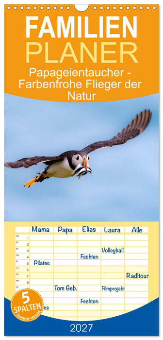 Papageientaucher - Farbenfrohe Flieger der Natur (CALVENDO Familienplaner 2027)