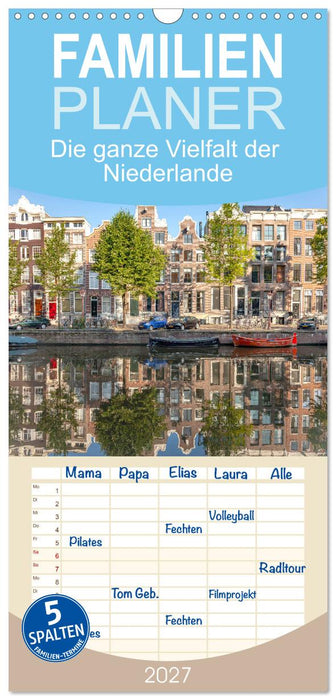 Die ganze Vielfalt der Niederlande (CALVENDO Familienplaner 2027)
