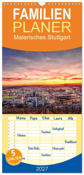 Malerisches Stuttgart (CALVENDO Familienplaner 2027)