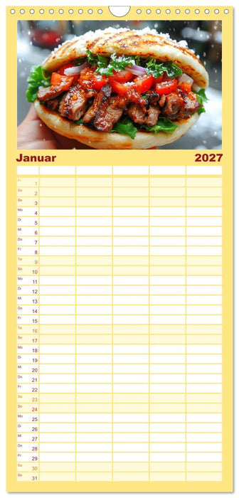 Döner macht schöner, türkischer Geschmack von deinem Dönermann (CALVENDO Familienplaner 2027)
