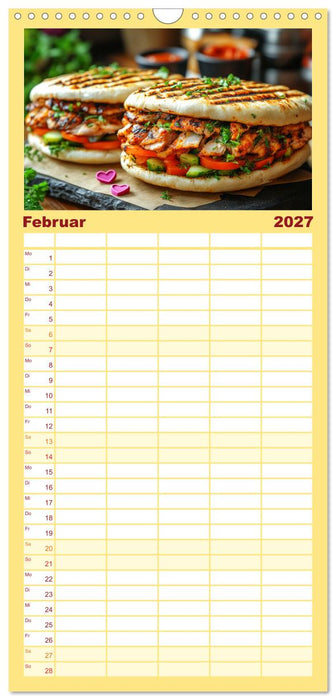 Döner macht schöner, türkischer Geschmack von deinem Dönermann (CALVENDO Familienplaner 2027)