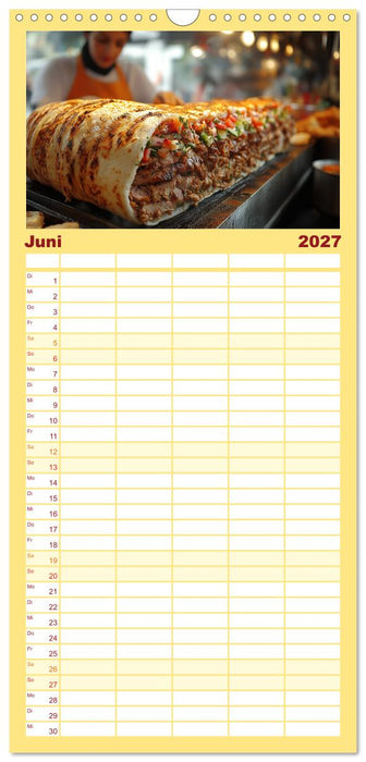 Döner macht schöner, türkischer Geschmack von deinem Dönermann (CALVENDO Familienplaner 2027)