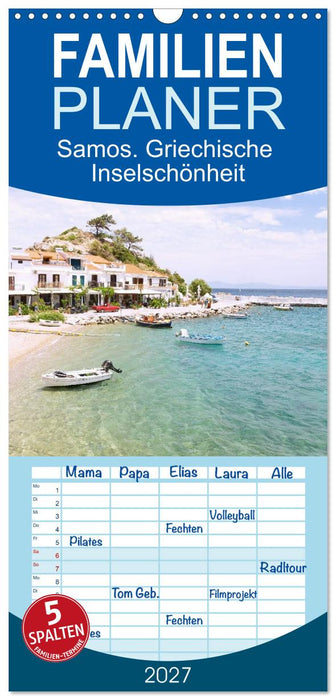 Samos. Griechische Inselschönheit (CALVENDO Familienplaner 2027)