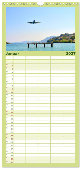 Mediterraner Zauber - Korfu in all seinen Facetten (CALVENDO Familienplaner 2027)