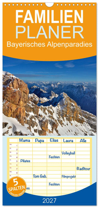Bayerisches Alpenparadies (CALVENDO Familienplaner 2027)