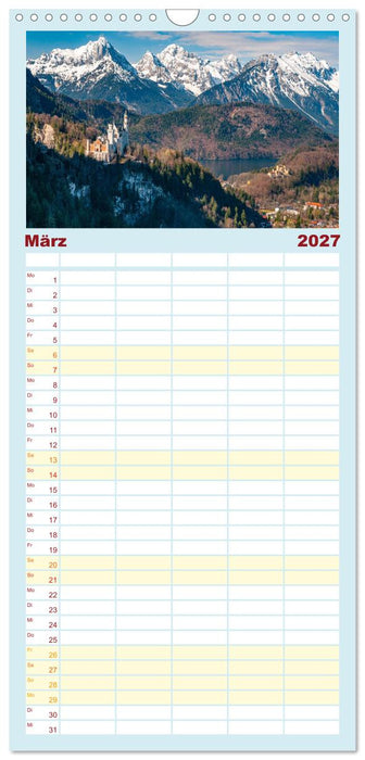 Bayerisches Alpenparadies (CALVENDO Familienplaner 2027)