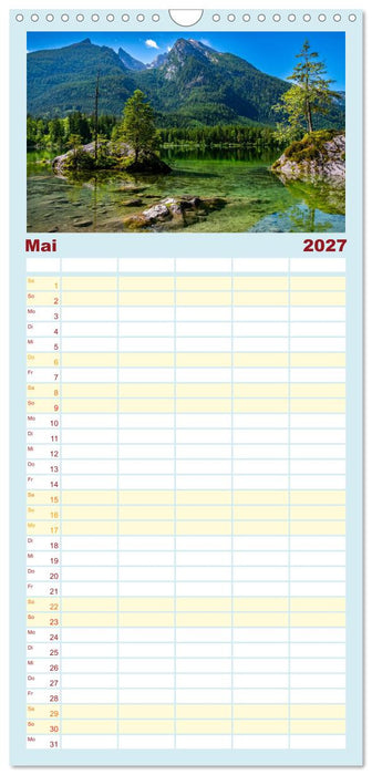Bayerisches Alpenparadies (CALVENDO Familienplaner 2027)