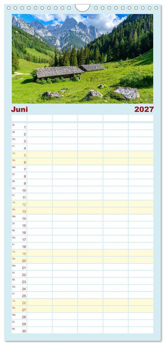 Bayerisches Alpenparadies (CALVENDO Familienplaner 2027)