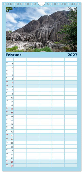 Seychellen - Trauminseln im Indischen Ozean (CALVENDO Familienplaner 2027)