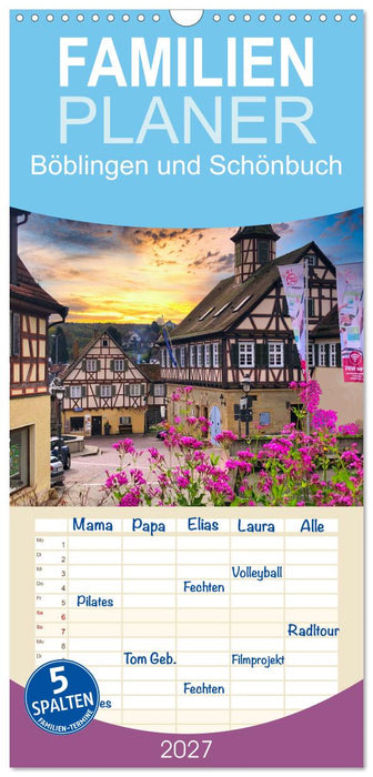 Böblingen und Schönbuch (CALVENDO Familienplaner 2027)