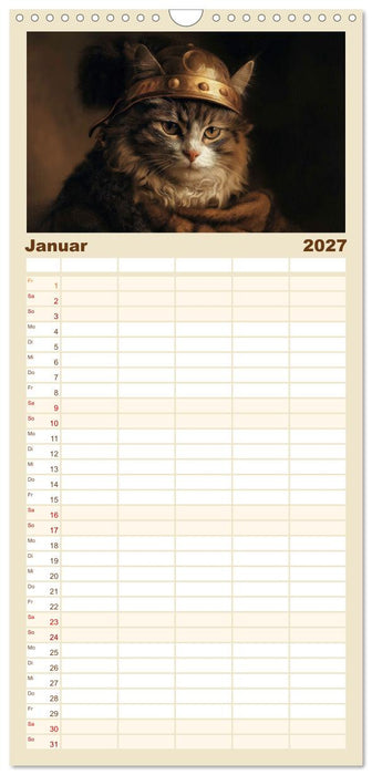 Katzenkunstwerke (CALVENDO Familienplaner 2027)