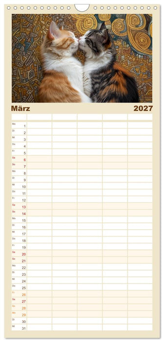 Katzenkunstwerke (CALVENDO Familienplaner 2027)
