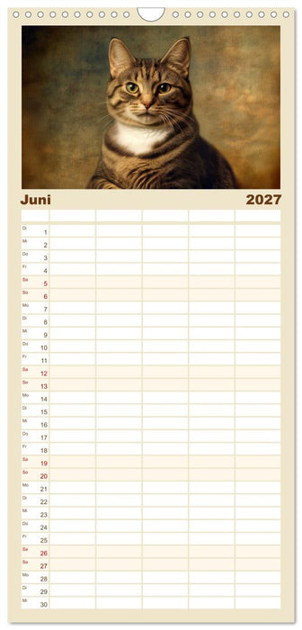Katzenkunstwerke (CALVENDO Familienplaner 2027)