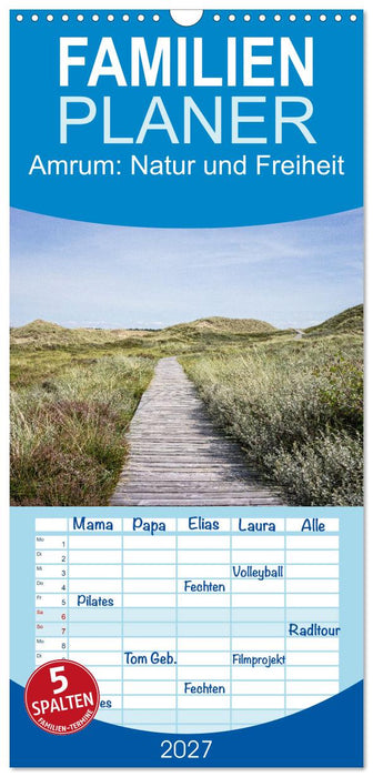 Amrum: Natur und Freiheit (CALVENDO Familienplaner 2027)