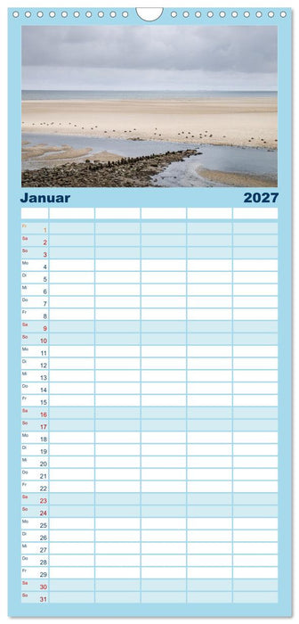 Amrum: Natur und Freiheit (CALVENDO Familienplaner 2027)