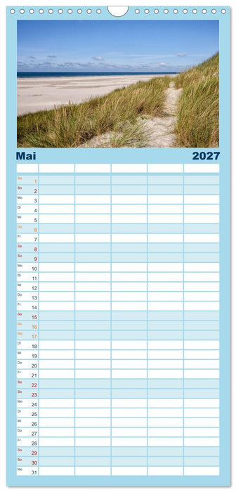Amrum: Natur und Freiheit (CALVENDO Familienplaner 2027)