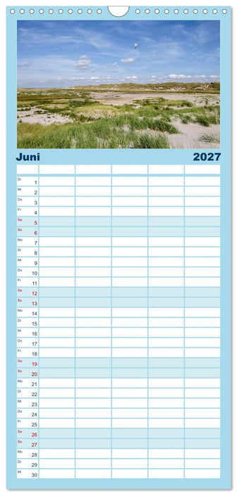 Amrum: Natur und Freiheit (CALVENDO Familienplaner 2027)