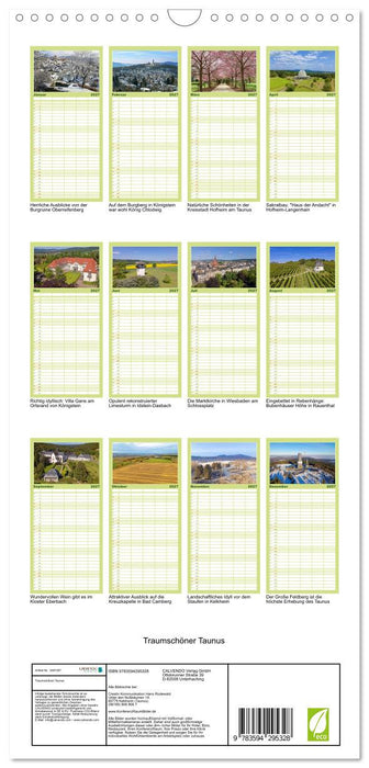 Traumschöner Taunus (CALVENDO Familienplaner 2027)