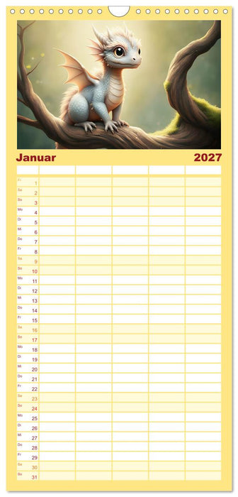 Süße Babydrachen (CALVENDO Familienplaner 2027)