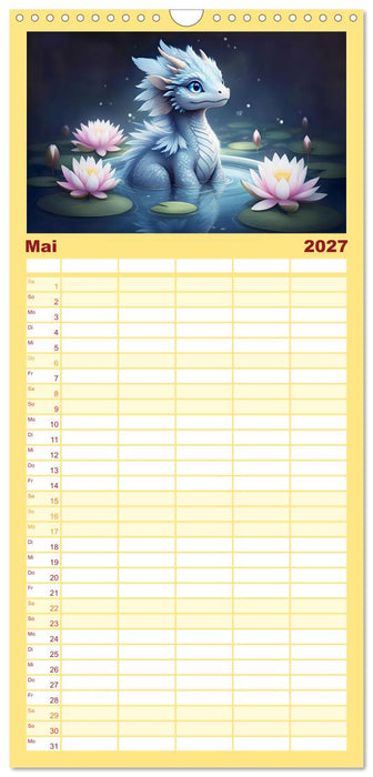 Süße Babydrachen (CALVENDO Familienplaner 2027)