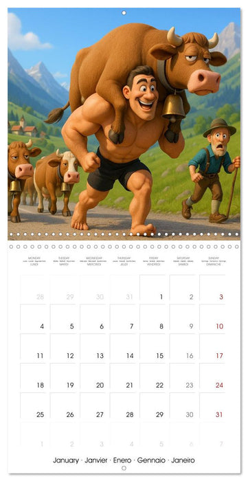 Bodybuilding with Family (CALVENDO Monthly Calendar 2027)