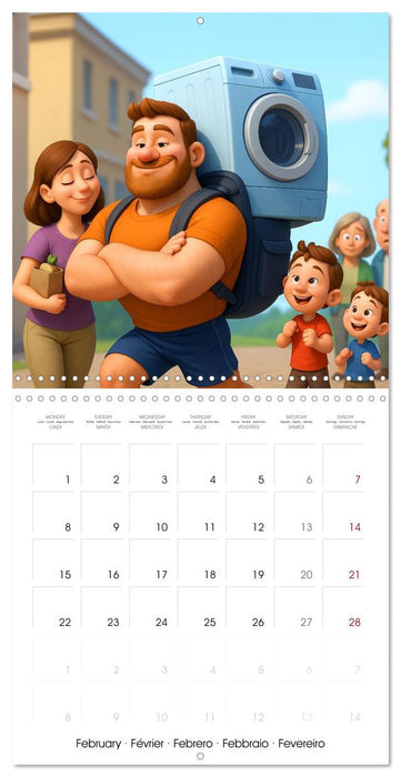 Bodybuilding with Family (CALVENDO Monthly Calendar 2027)