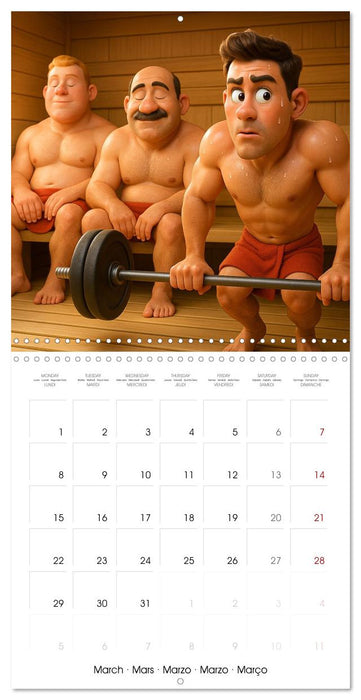 Bodybuilding with Family (CALVENDO Monthly Calendar 2027)