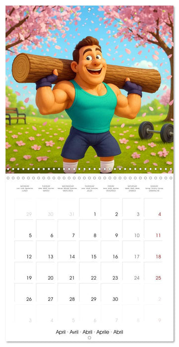Bodybuilding with Family (CALVENDO Monthly Calendar 2027)