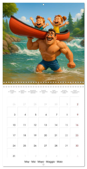 Bodybuilding with Family (CALVENDO Monthly Calendar 2027)