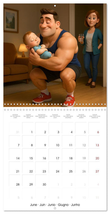 Bodybuilding with Family (CALVENDO Monthly Calendar 2027)