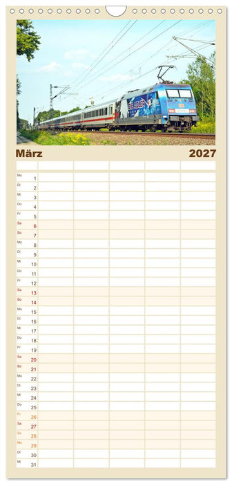 Die Baureihe 101 der Deutschen Bahn (CALVENDO Familienplaner 2027)