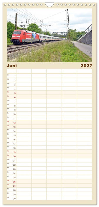 Die Baureihe 101 der Deutschen Bahn (CALVENDO Familienplaner 2027)